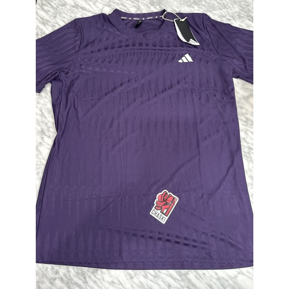 Adidas Air Chill Tennis Jersey T Shirt Aurora Plum Freelift Men's XL JZ6008 NEW